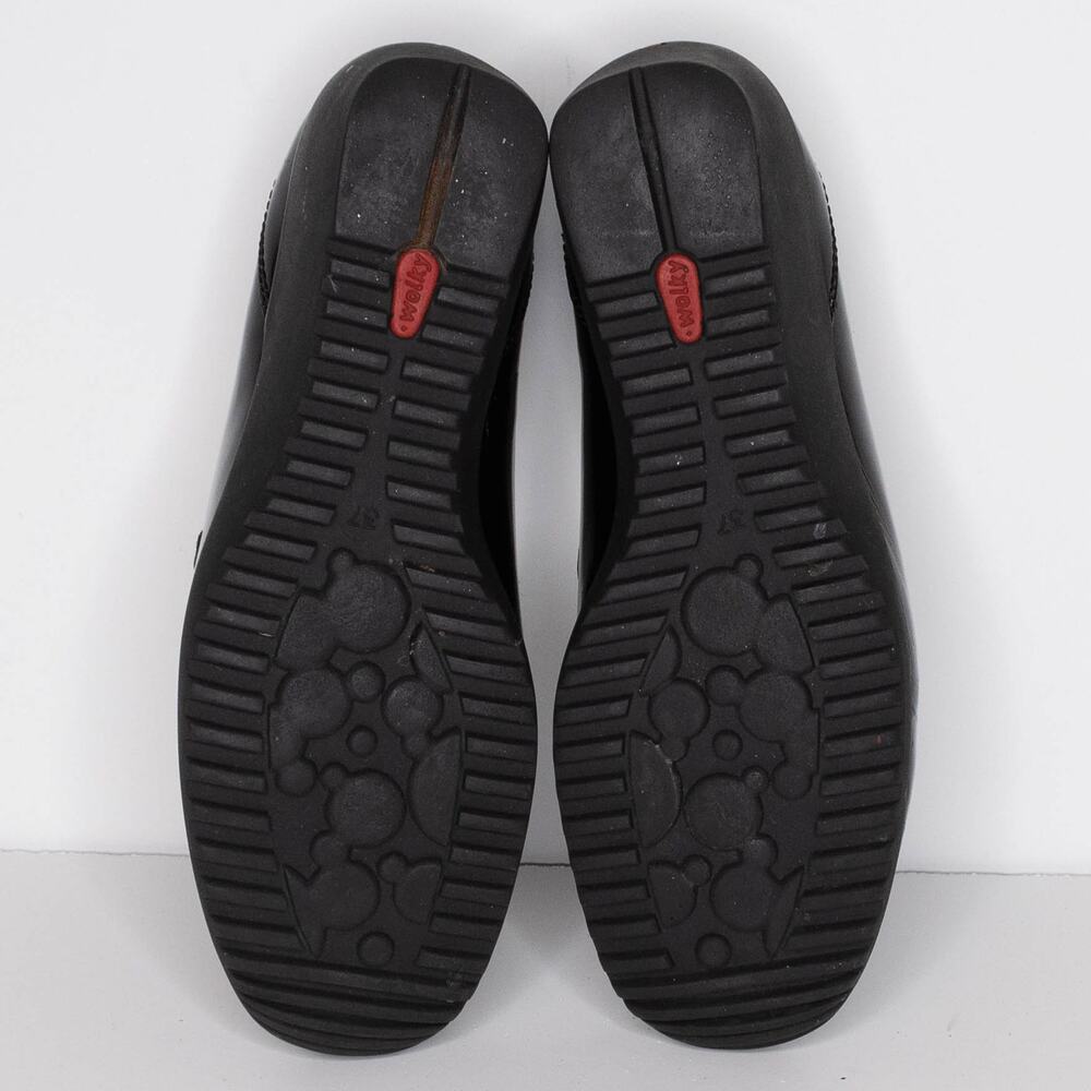 Wolky Women's Mary Jane Wedge Shoes Patent Leather READ Black Size 37 6 | AQ - Picture 5 of 6